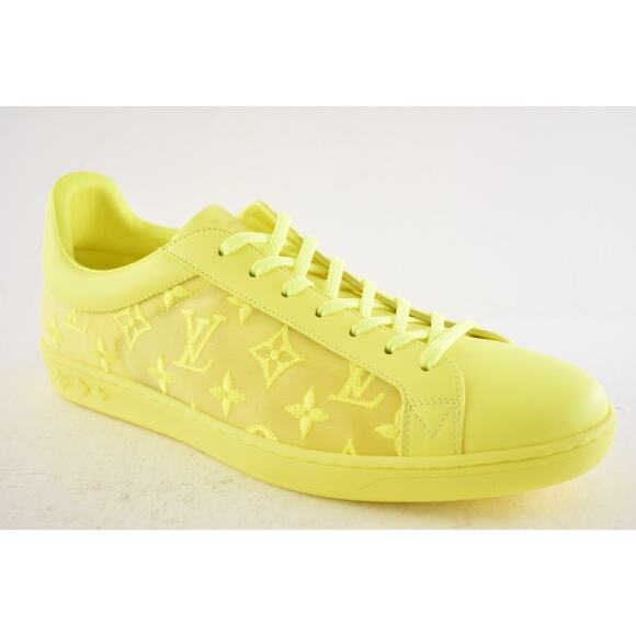 Louis Vuitton Luxembourg Tattoo Yellow Monogram LV Low Top Sneaker UK 9 US 10 11 - Picture 5 of 14